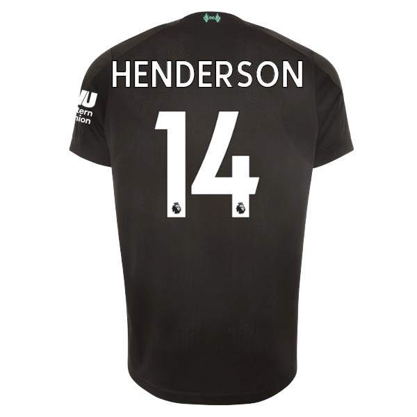 Camiseta Liverpool NO.14 Henderson Replica Tercera Ropa 2019/20 Negro